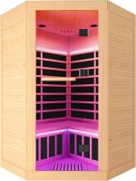 Our 2-3 Person Infrared Corner Sauna: Compact Luxury