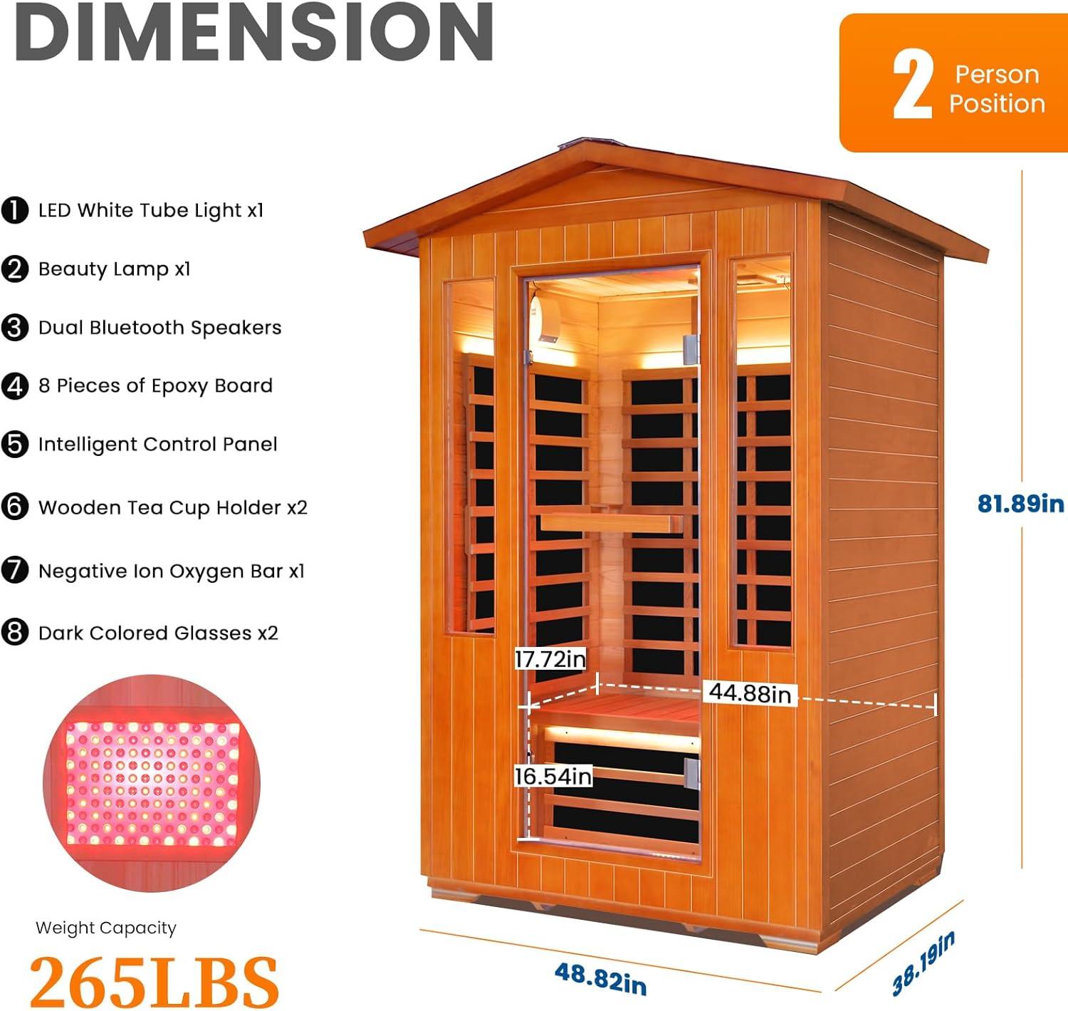 Our Honest Take on the Two-Person Cedar Sauna