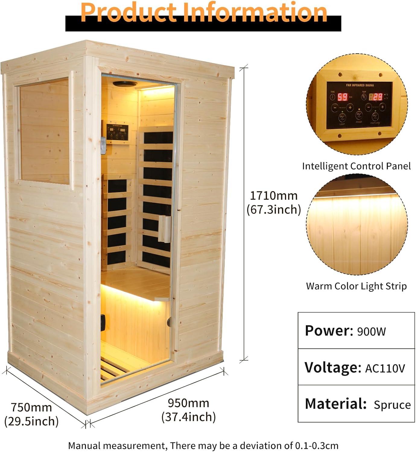 Our Compact Spruce Infrared Sauna: Quick Heat, Value