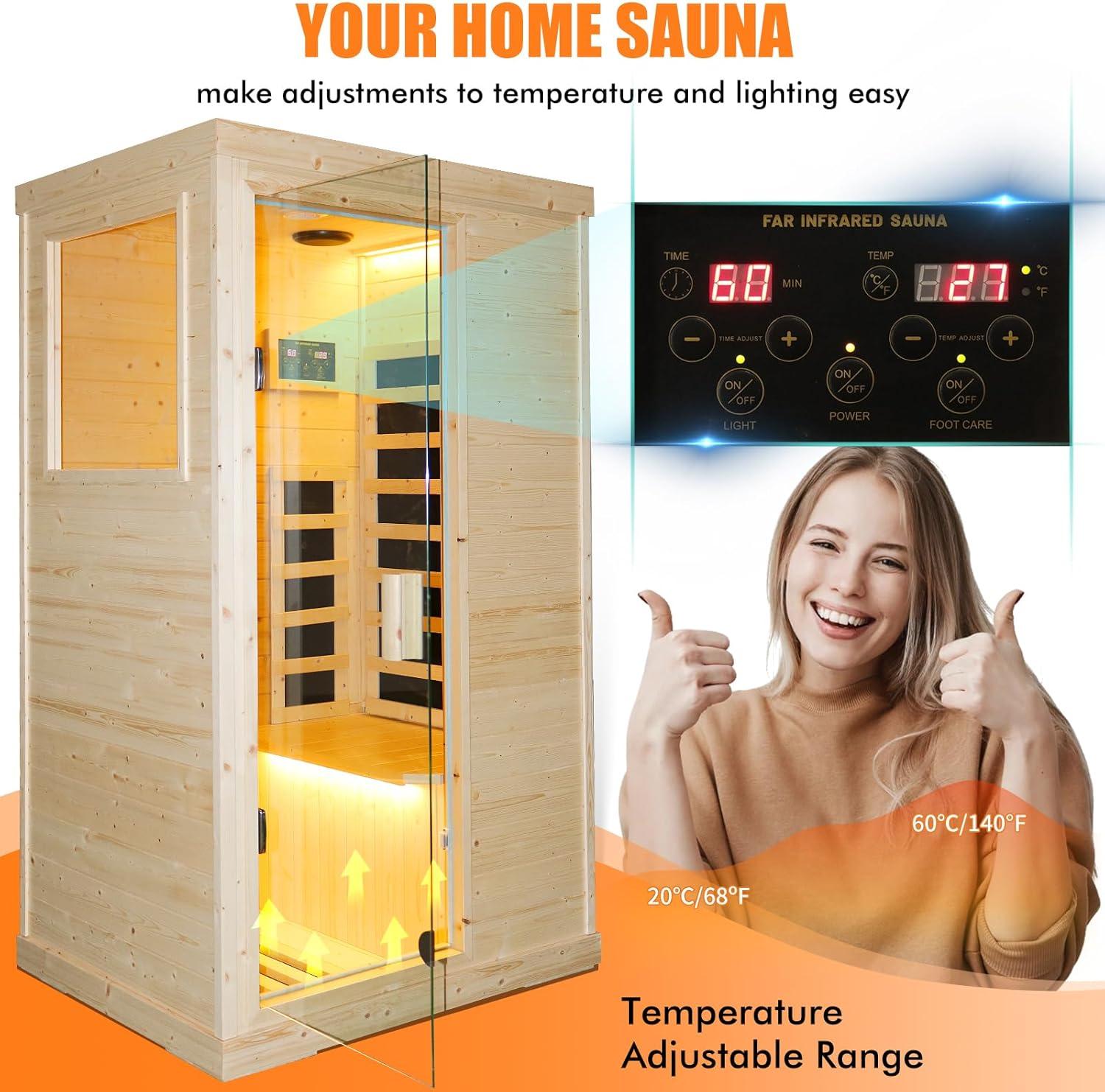 Our Compact Spruce Infrared Sauna: Quick Heat, Value